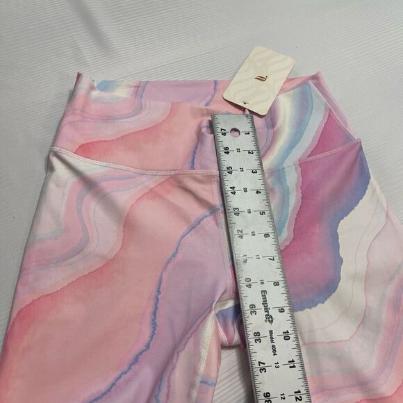 NWT Fabletics High Waisted Ombré Printed Powerhold Crop Leggings Size Medium New - Picture 5 of 9